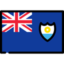 Anguilla, flags, province, flag, Region MidnightBlue icon