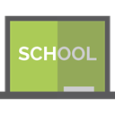 chalkboard, Blackboard, Classroom, education, School Material DarkKhaki icon