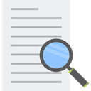 education, search, magnifying glass, research, study, zoom, Tools And Utensils WhiteSmoke icon