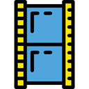 interface, Multimedia Option, Multimedia, cinema, movie, video player CornflowerBlue icon