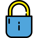 Tools And Utensils, Lock, secure, locked, security, padlock CornflowerBlue icon