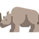 Animals, rhinoceros, Animal, zoo, Wild Life, Animal Kingdom RosyBrown icon