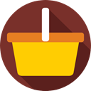 Supermarket, shopping basket, Shopping Store, online store, Commerce And Shopping, commerce SaddleBrown icon