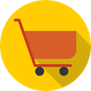 commerce, Supermarket, Shopping Store, online store, Commerce And Shopping, shopping cart Gold icon