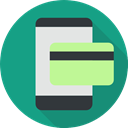 Credit card, Business And Finance, smartphone, Business, cellphone, Commerce And Shopping, Debit card, payment method DarkCyan icon
