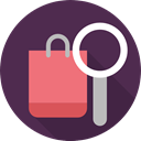 Shopper, Commerce And Shopping, shopping, search, Supermarket, Business, shopping bag, commerce, Bag DarkSlateGray icon