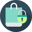 commerce, Commerce And Shopping, Bag, Shopper, shopping bag, Business, Supermarket, shopping DarkSlateGray icon