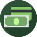 Cash, Currency, Credit card, Business, Debit card, Commerce And Shopping, payment method, banking DarkSlateGray icon