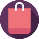 Business, shopping, shopping bag, Supermarket, commerce, Commerce And Shopping, Shopper, Bag LightCoral icon