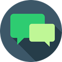 Chat, Multimedia, speech bubble, ui, Conversation, Communication DarkSlateGray icon