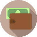 wallet, Holder, Notes, Billfold, Commerce And Shopping, Business And Finance, card, Money Tan icon