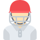 Avatar, Cricket Player, Sporty, people, athletic, Sports And Competition LightGray icon
