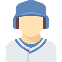 athletic, Baseball Player, people, Sporty, Sports And Competition, Avatar Lavender icon
