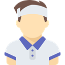Tennis Player, athletic, people, Sporty, Sports And Competition, Avatar Lavender icon