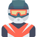 Motorcyclist, Avatar, Sports And Competition, people, athletic, Sporty Tomato icon