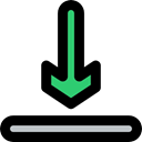 Multimedia Option, down arrow, Downloading, ui, Direction, Orientation, Arrows, download Black icon