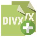 File, Divx, Format, Add DarkKhaki icon