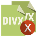 File, Format, cross, Divx DarkKhaki icon