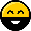 faces, emoticons, interface, Ideogram, Emoji, Beard, feelings, Smileys Gold icon