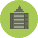 city, town, buildings, Office Block, Building, urban, Architecture And City, Architectonic, office DarkKhaki icon