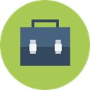 portfolio, Briefcase, suitcase, Business, Bag, Business And Finance DarkKhaki icon