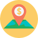Maps And Location, Gps, Map Location, map pointer, locations, Map Point, placeholder, pin, position, Maps And Flags, Street Map SandyBrown icon
