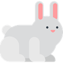 Bunny, mammal, Animal Kingdom, zoo, Animals, Wild Life, rabbit Gainsboro icon