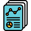 File, Business, Analytics, statistics, Page, Stats, document MediumTurquoise icon