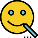Emoticon, Gestures, people, smiley, Face, smile, smiling, happy, interface Gold icon
