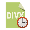 File, Format, Clock, Divx DarkKhaki icon