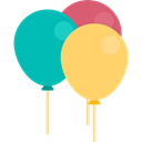 carnival, decoration, party, birthday, miscellaneous, new year, Celebration, balloons Khaki icon