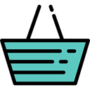 commerce, Supermarket, shopping basket, Shopping Store, online store, Commerce And Shopping Black icon
