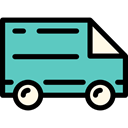 Automobile, transport, truck, Shipping, transportation, Delivery Truck, Delivery, Cargo Truck, Shipping And Delivery MediumTurquoise icon