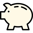 funds, Money, coin, save, piggy bank, Business And Finance, savings OldLace icon