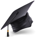 mortarboard DimGray icon