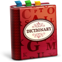 dictionary Maroon icon