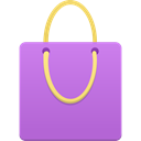 purple, shopping, Bag Orchid icon
