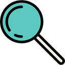 search, miscellaneous, magnifying glass, zoom, Loupe, Tools And Utensils, detective Black icon