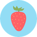 strawberry, Fruit, Healthy Food, vegetarian, organic, diet, vegan, food, Food And Restaurant LightSkyBlue icon