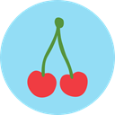 vegan, Healthy Food, vegetarian, Cherry, diet, Fruit, organic, Food And Restaurant, food LightSkyBlue icon