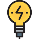 tool, Idea, symbol, bulb, lightbulb, tools, outline, Business And Finance, Tools And Utensils, light, Creativity Black icon