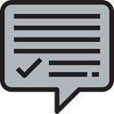 Chat, Conversation, Message, interface, speech bubble, Business And Finance, chatting, Multimedia, Speech Balloon Silver icon
