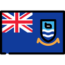 world, flag, Country, Falkland Islands, Nation, flags MidnightBlue icon