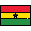 flags, Nation, Ghana, Country, world, flag Black icon