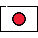 flag, Nation, world, flags, japan, Country Black icon