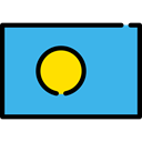 Nation, Palau, world, flags, flag, Country MediumTurquoise icon