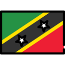 Nation, flag, Saint Kitts And Nevis, flags, world, Country DarkSlateGray icon