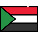 flags, Nation, world, flag, Sudan, Country Black icon