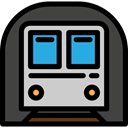 transport, tube, transportation, Subway, Public transport, Directions, train, underground DarkSlateGray icon