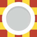 Plate, dinner, Restaurant, Crockery, Food And Restaurant, Tools And Utensils, Dish LightGray icon